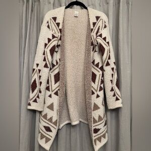 Cotton Emporium Southwestern Popcorn Knit Cardigan XS